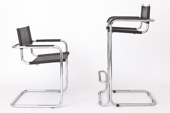 Image 1 of Set 4 Cantilever Chairs 1990S Vintage - Italy