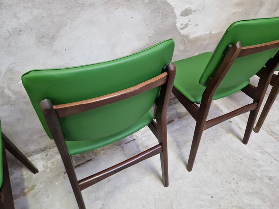 Image 1 of Set di 4 sedie vintage rivestite