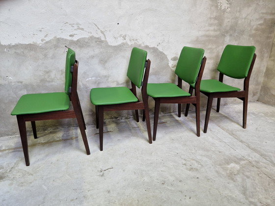 Image 1 of Ensemble de 4 chaises vintage reupholstered