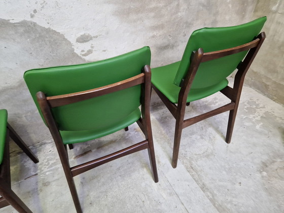 Image 1 of Set di 4 sedie vintage rivestite