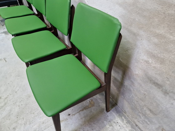 Image 1 of Set di 4 sedie vintage rivestite