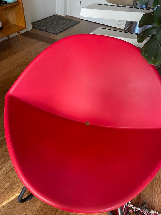 Image 1 of Ikea LIPS Lounge chair by Niels Gammelgaard red