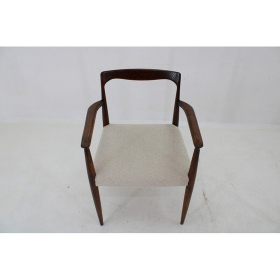 Image 1 of Set of 6 vintage dining chairs in boucle by Drevotvar Jablone, Czechoslovakia 1970s