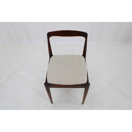Image 1 of Set of 6 vintage dining chairs in boucle by Drevotvar Jablone, Czechoslovakia 1970s