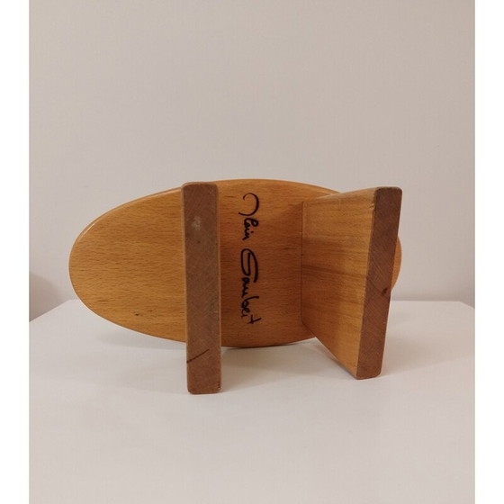 Image 1 of Vintage Shaggy meditation stool by Alain Gaubert