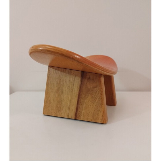 Image 1 of Vintage Shaggy meditation stool by Alain Gaubert