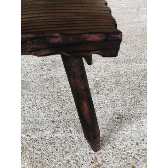 Image 1 of Vintage farm stool, France 1950
