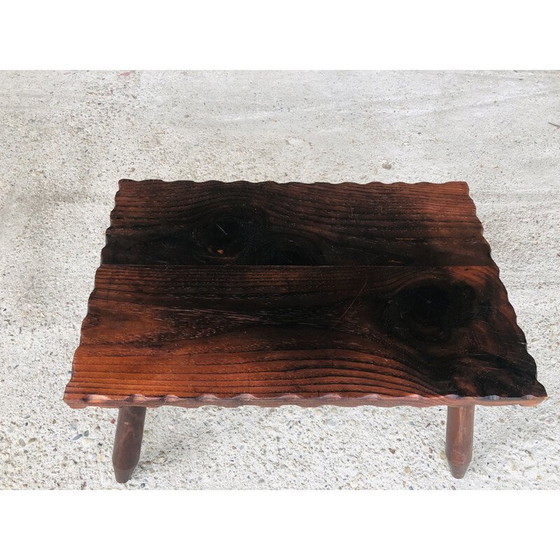 Image 1 of Vintage farm stool, France 1950