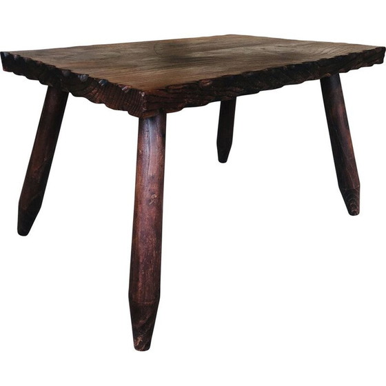 Image 1 of Vintage farm stool, France 1950