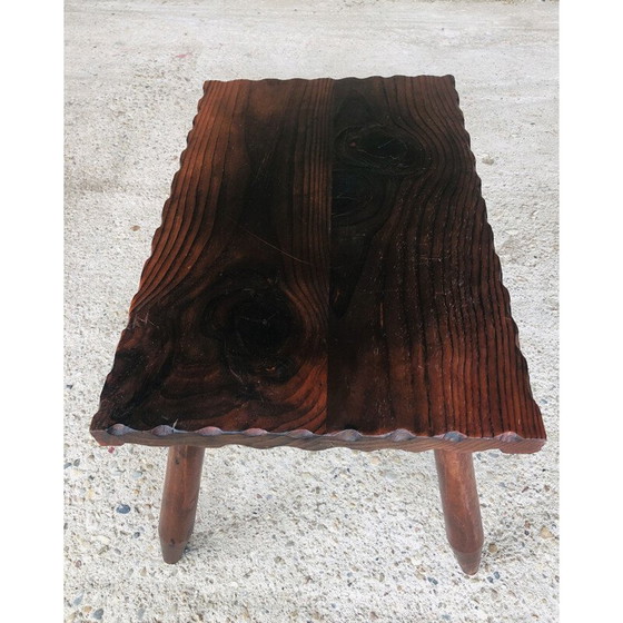 Image 1 of Vintage farm stool, France 1950
