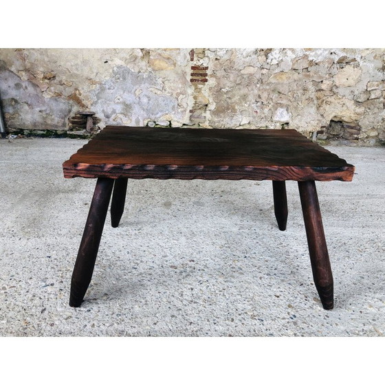 Image 1 of Vintage farm stool, France 1950