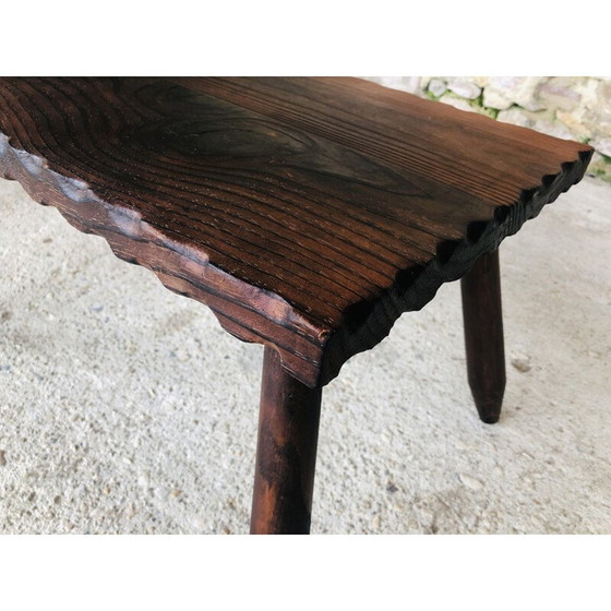 Image 1 of Vintage farm stool, France 1950