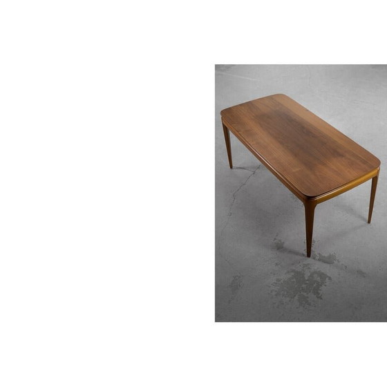 Image 1 of Tavolino da caffè vintage scandinavo in legno di ciliegio, Danimarca anni '50