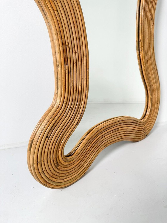 Image 1 of Contemporary Bamboo Mirror, Italy