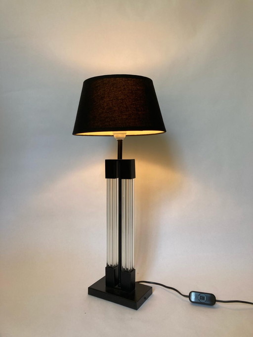 Plexiglass table lamp, 1980