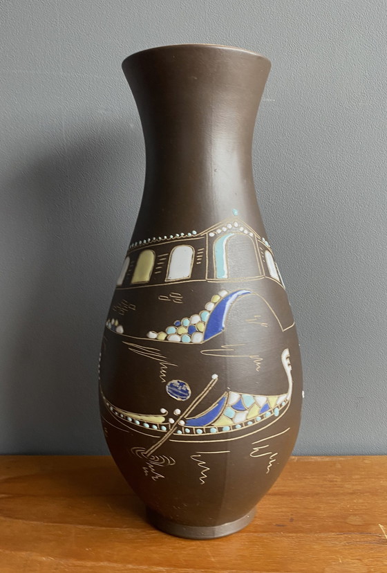 Image 1 of Höhr-grenzhause vase by  Marzi & Remy decor Venice model 1019/35 1950s