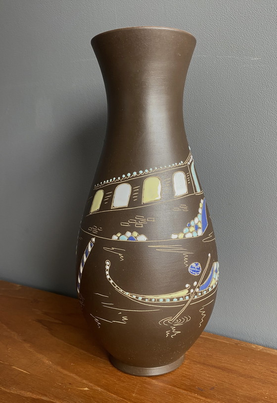 Image 1 of Höhr-grenzhause vase by  Marzi & Remy decor Venice model 1019/35 1950s