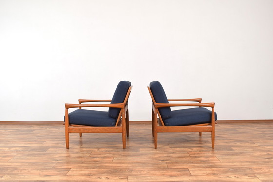 Image 1 of Mid-Century Oak Kolding Armchairs By Erik Wørts For Ikea, 1960S, Set Of 2