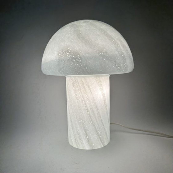 Image 1 of Mid-century design mushroom glass table lamp , 1970’s