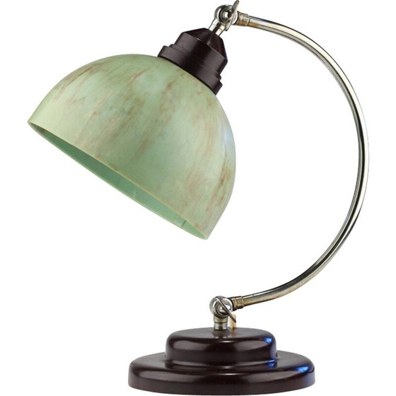 Image 1 of Vintage desk lamp in green bakelite, 1930