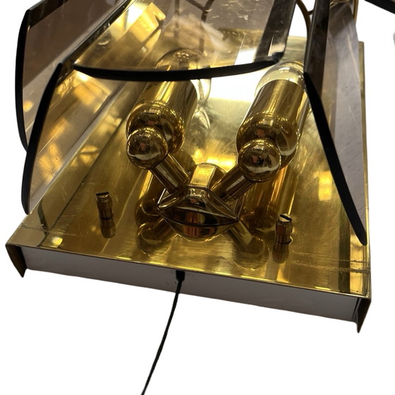 Image 1 of Wall Lamp Sconce In Hollywood Regency Style, Sölken Leuchten, Germany, 1980S.