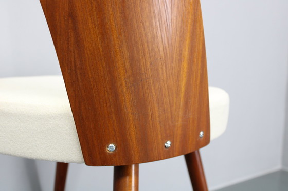 Image 1 of 1960S Antonin Suman Pair Of Restored Chairs In Walnut Finish