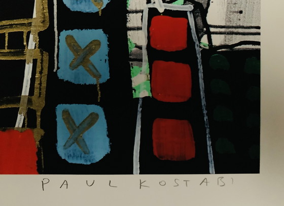 Image 1 of Paul Indrek Kostabi: "Boxes In The Sky, 2013, Signed, 17/75".