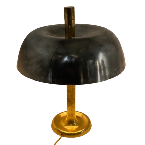 Image 1 of Egon Hillebrand - Mushroom Lamp (Xxl) - Brass Base Polished Metal Shade