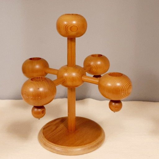 Kaija Aarikka Wooden Candlestick