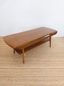 Vintage coffee table reversible table top 70s