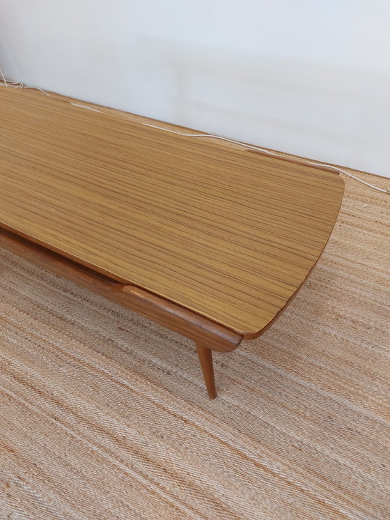 Image 1 of Table basse vintage plateau réversible 70s