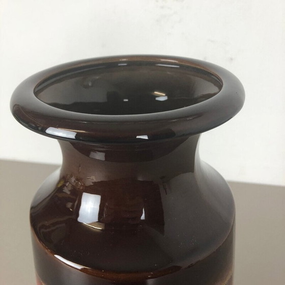 Image 1 of Large vintage Pottery Fat Lava Vase by Scheurich 1970s