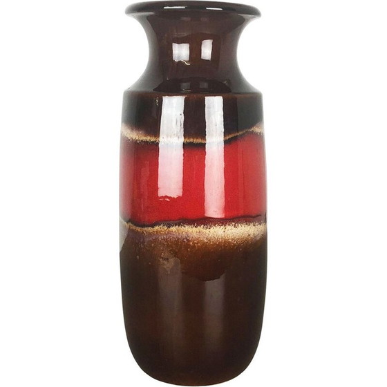 Image 1 of Large vintage Pottery Fat Lava Vase by Scheurich 1970s