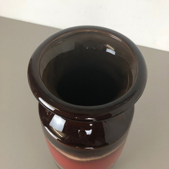 Image 1 of Large vintage Pottery Fat Lava Vase by Scheurich 1970s