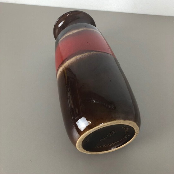Image 1 of Large vintage Pottery Fat Lava Vase by Scheurich 1970s