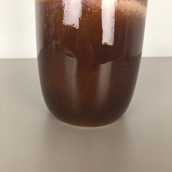Image 1 of Large vintage Pottery Fat Lava Vase by Scheurich 1970s