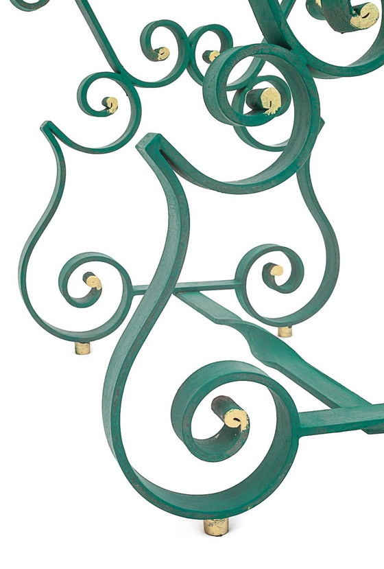 Image 1 of Wrought iron coffee table, Merceris, 1950