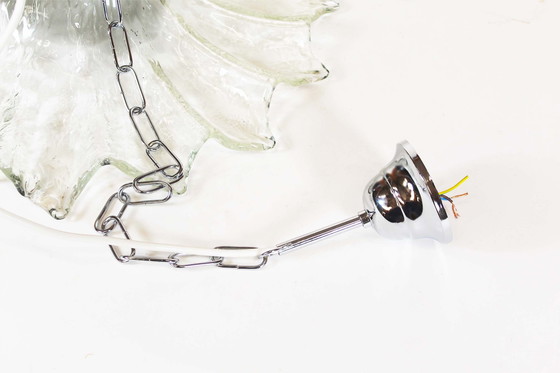 Image 1 of Vintage Italian Glass Pendant Lamp