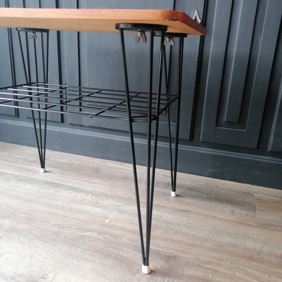 Image 1 of Vintage Pilastro By Tjerk Reijenga Side Table Hairpin legs