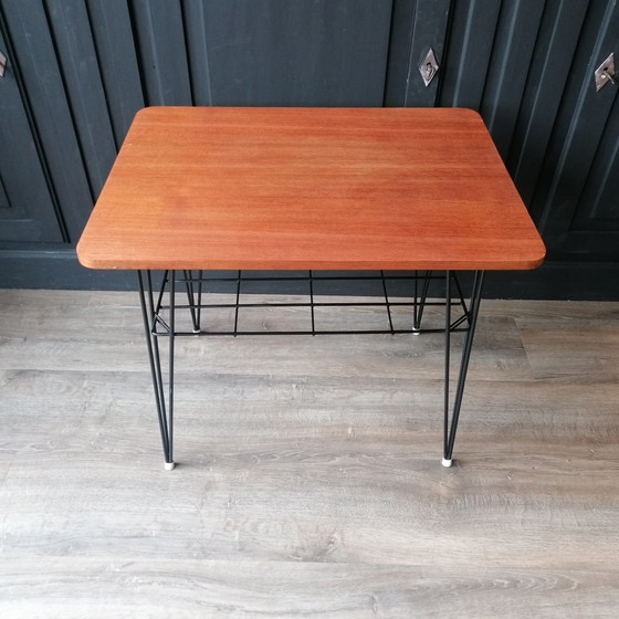 Image 1 of Vintage Pilastro By Tjerk Reijenga Side Table Hairpin legs