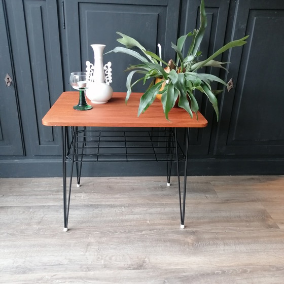 Image 1 of Vintage Pilastro By Tjerk Reijenga Side Table Hairpin legs