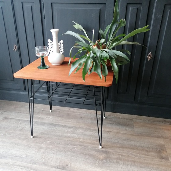 Image 1 of Vintage Pilastro By Tjerk Reijenga Side Table Hairpin legs