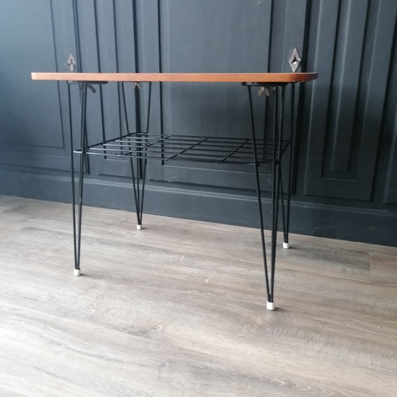 Image 1 of Vintage Pilastro By Tjerk Reijenga Side Table Hairpin legs