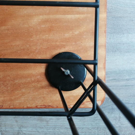 Image 1 of Table d'appoint vintage Pilastro By Tjerk Reijenga Pieds en épingle à cheveux