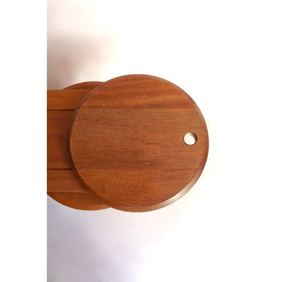 Image 1 of Pair of vintage Bankotte wooden Stools by Butzke 1990s