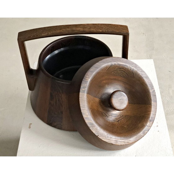 Image 1 of Vintage Danish rosewood ice bucket by Jens Quistgaard for Dansk, Denmark 1960