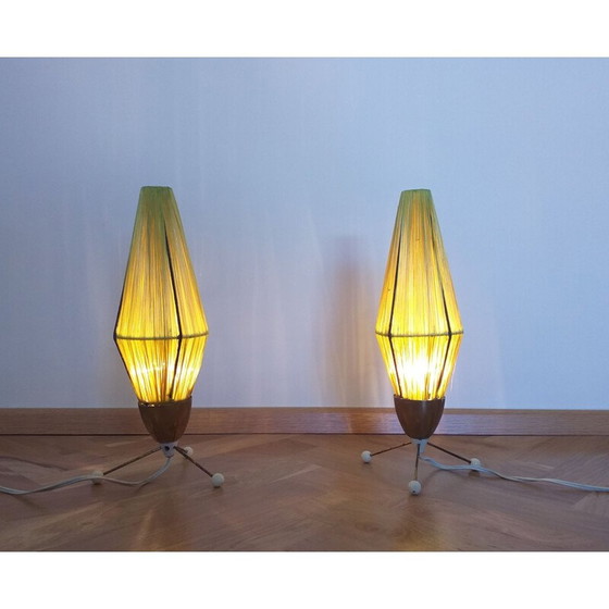 Image 1 of Pair of vintage rocket lamps, 1960