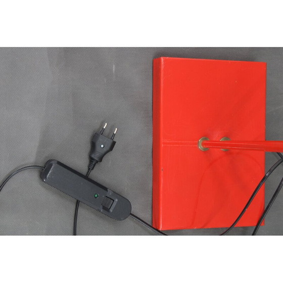 Image 1 of Vintage Halogen red floor lamp, Italy 1980s