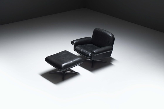 Image 1 of Splendida poltrona e pouf Ds 31 del team De Sede per De Sede Exclusiv Swiss