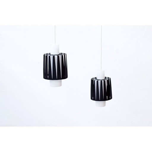 Pair of vintage Pendant Lamps from ASEA, 1950s